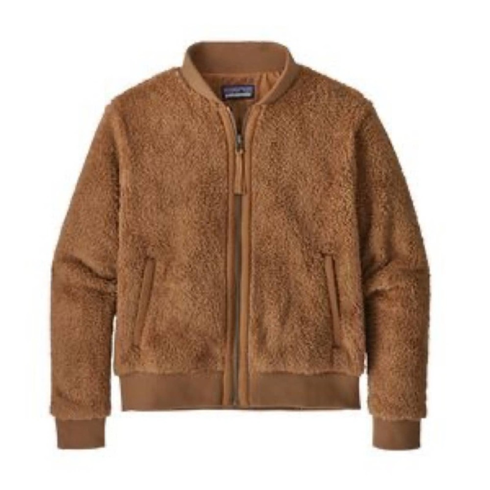 Patagonia Los Gatos Bomber Jacker Brown Fleece sz L large - Picture 8 of 8